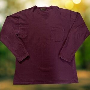 Vintage Made in USA Eddie Bauer Long Sleeve Pocket Tee